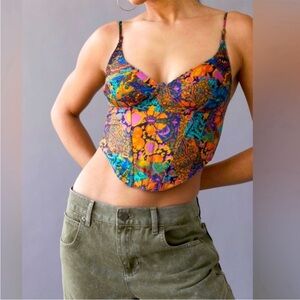 UO Multicolor Corset style top